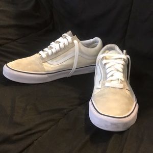 White Old Skool Low Top Vans